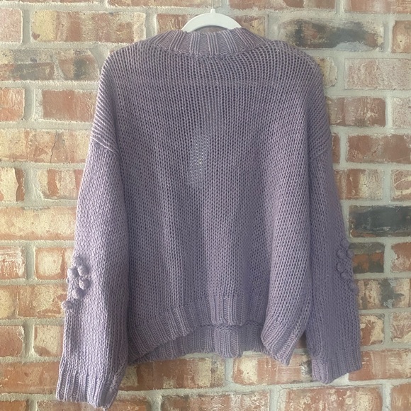 NWT Woven heart 💜 sweater - Picture 2 of 5